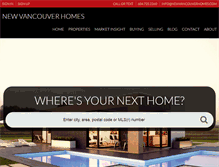 Tablet Screenshot of newvancouverhomes.com